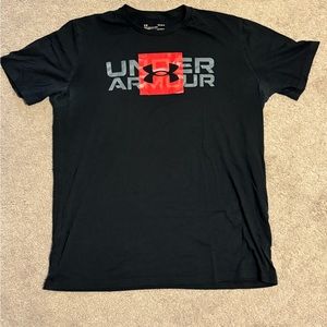 Under Armour Red/Gray Logo TShirt - Large